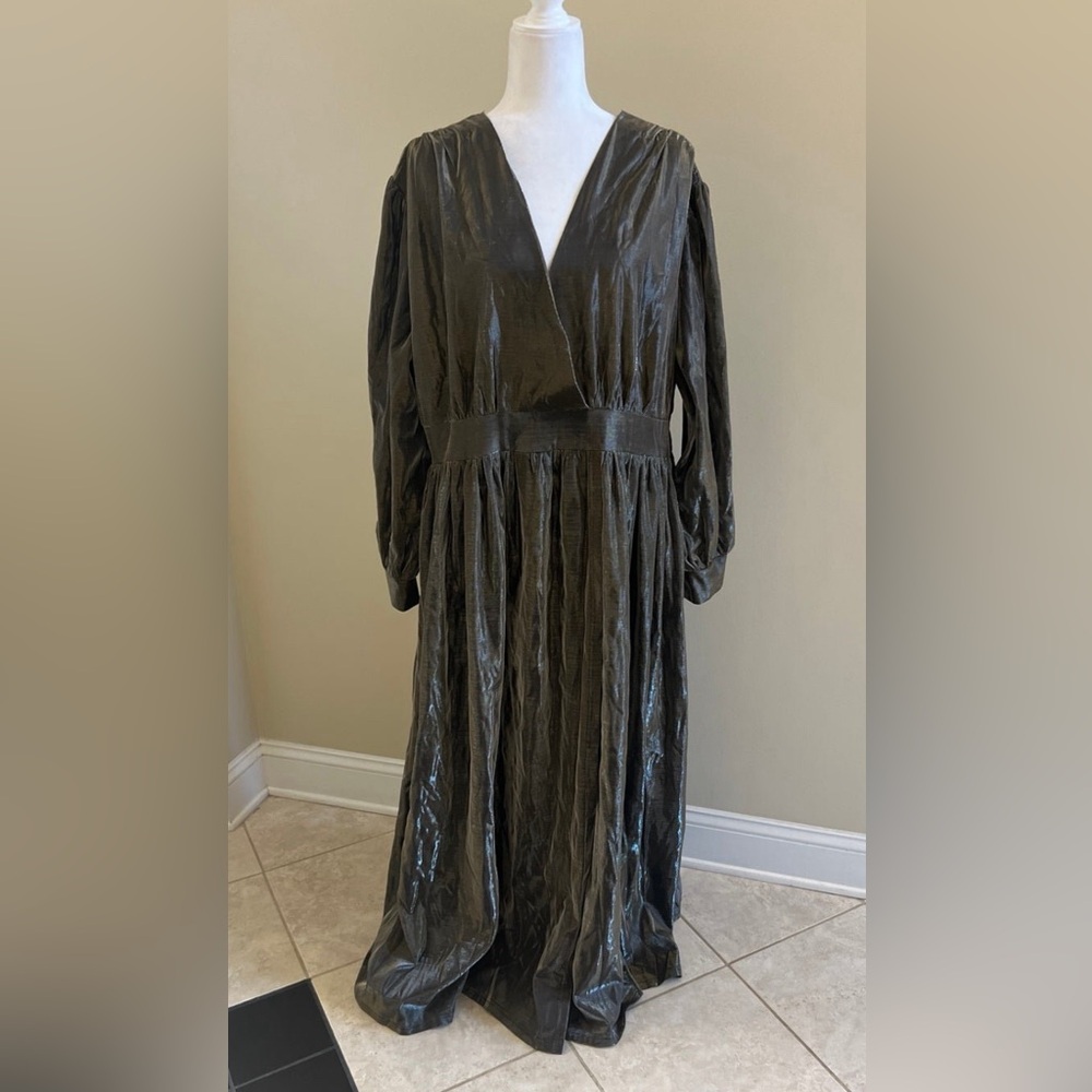 X-Plus wear Evening Dress Maxi Size 4XL Bronze New With Tags